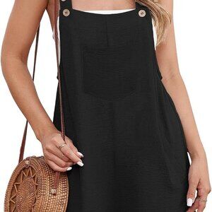 Rompers For Women Summer Casual Short Overalls Sleeveless Adjustable Loose Women